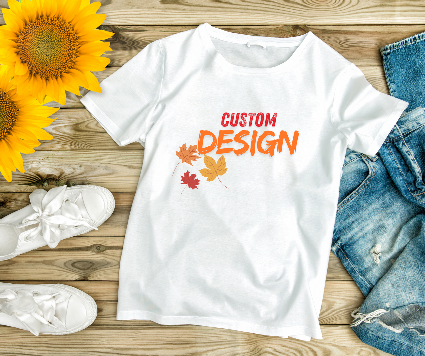 Custom Tee front & back design