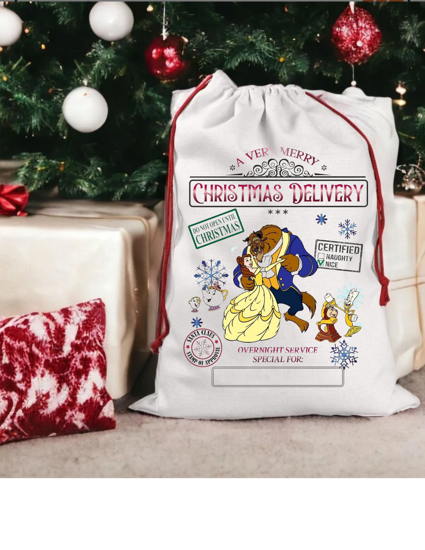 Christmas Character Customized Santa Sack