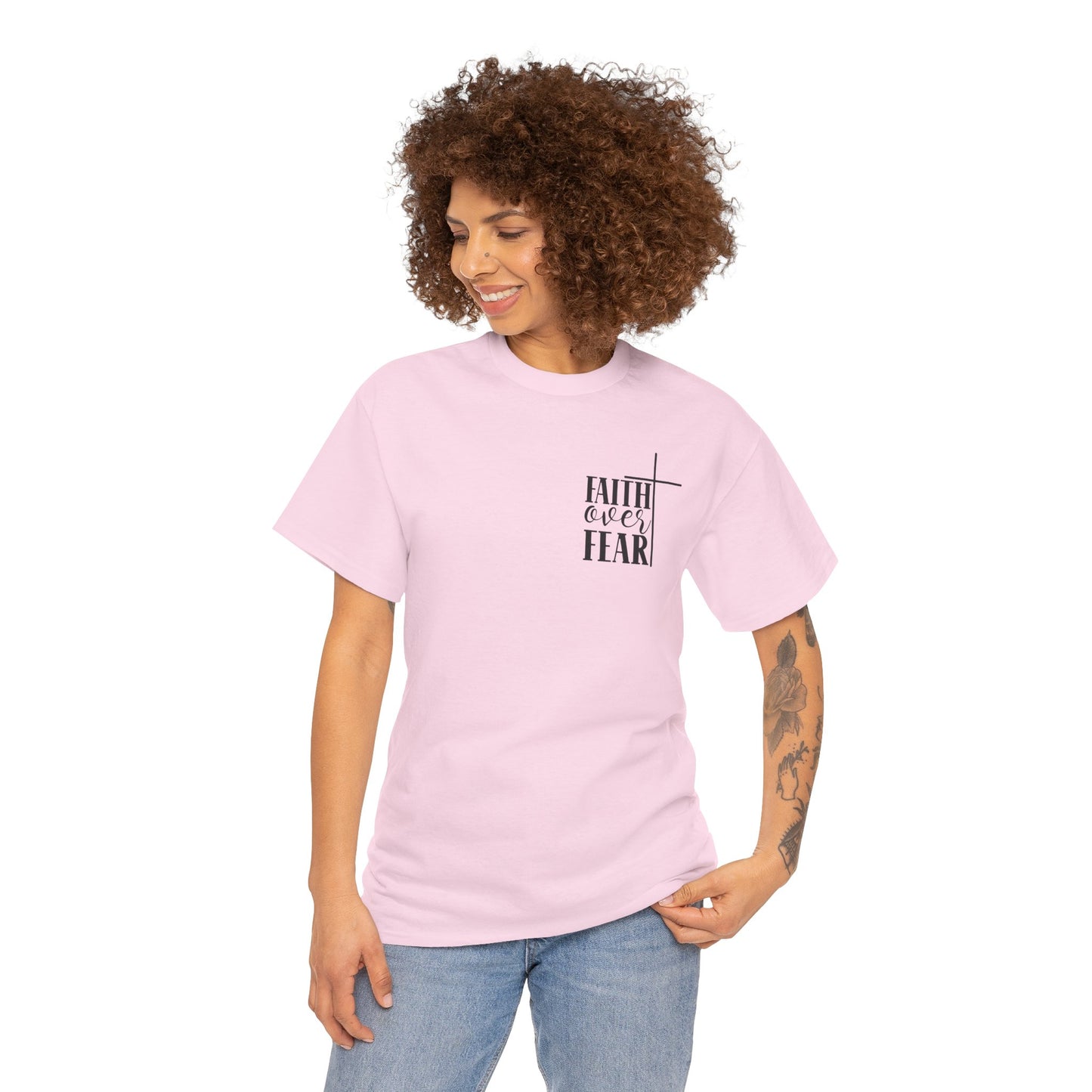 Faith Over Fear -Unisex Heavy Cotton Tee