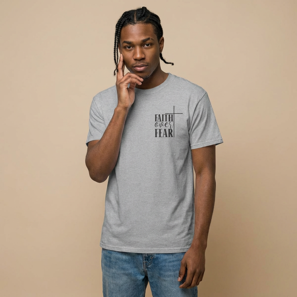 Faith Over Fear -Unisex Heavy Cotton Tee
