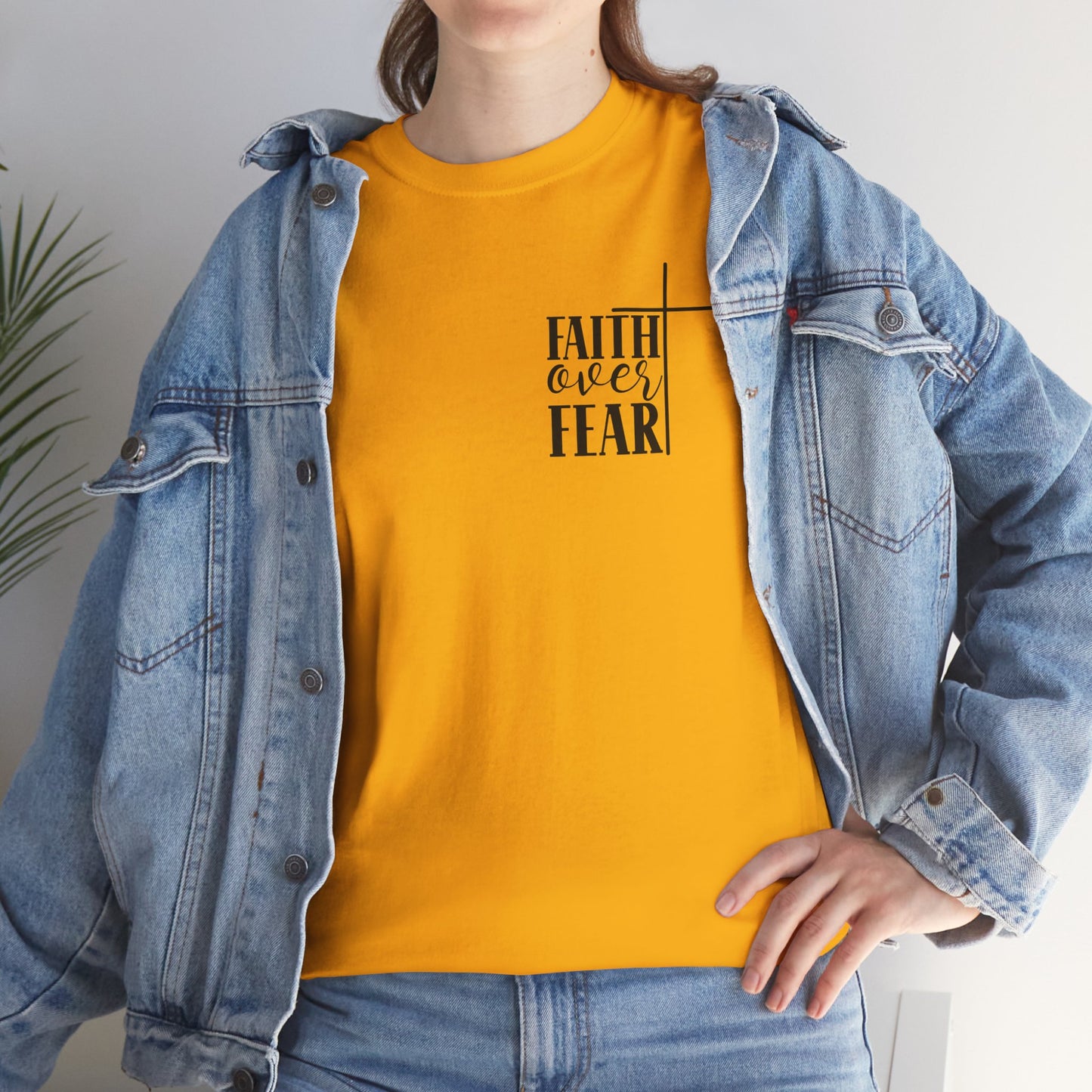 Faith Over Fear -Unisex Heavy Cotton Tee