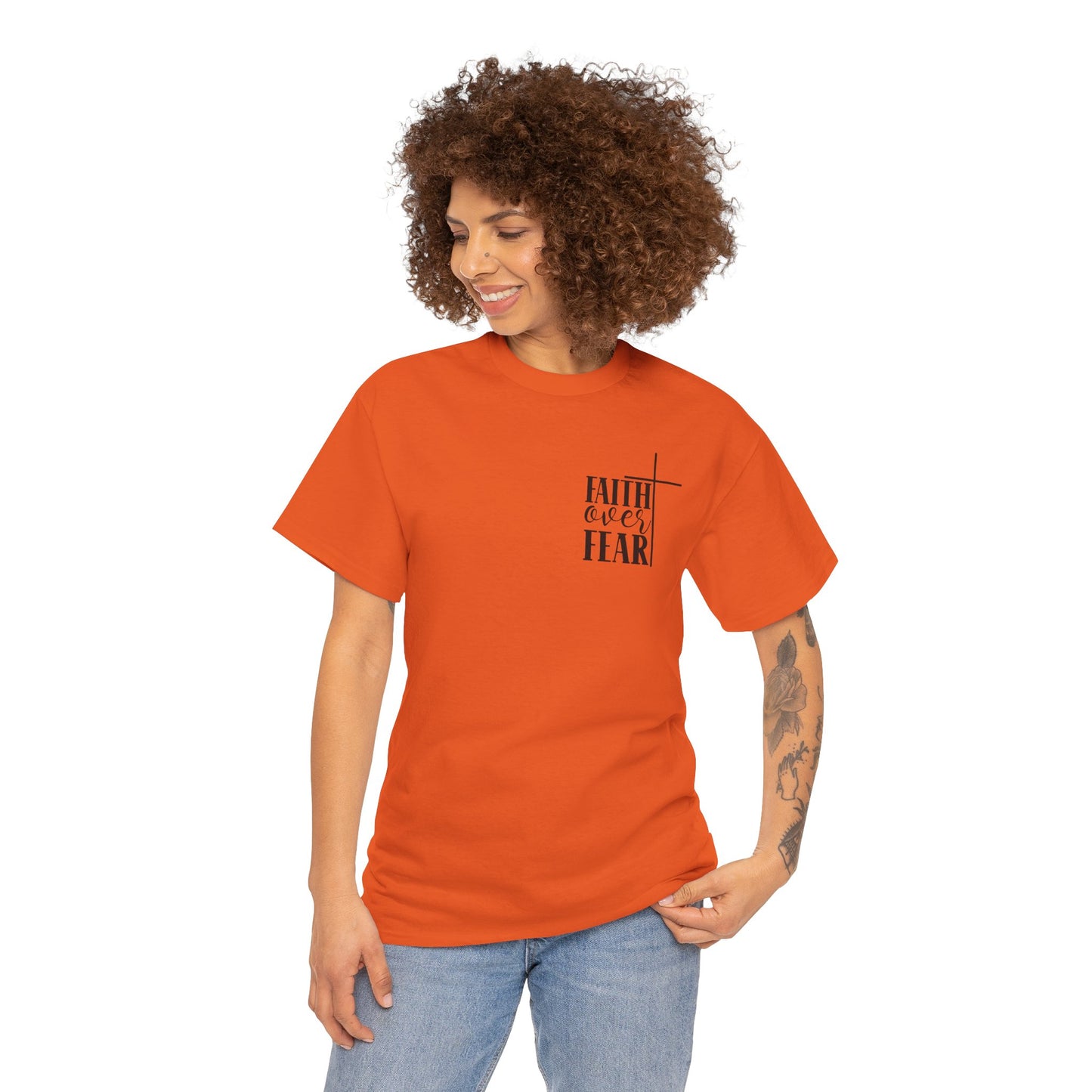 Faith Over Fear -Unisex Heavy Cotton Tee