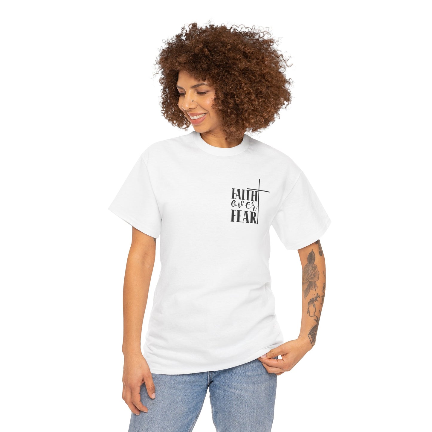 Faith Over Fear -Unisex Heavy Cotton Tee
