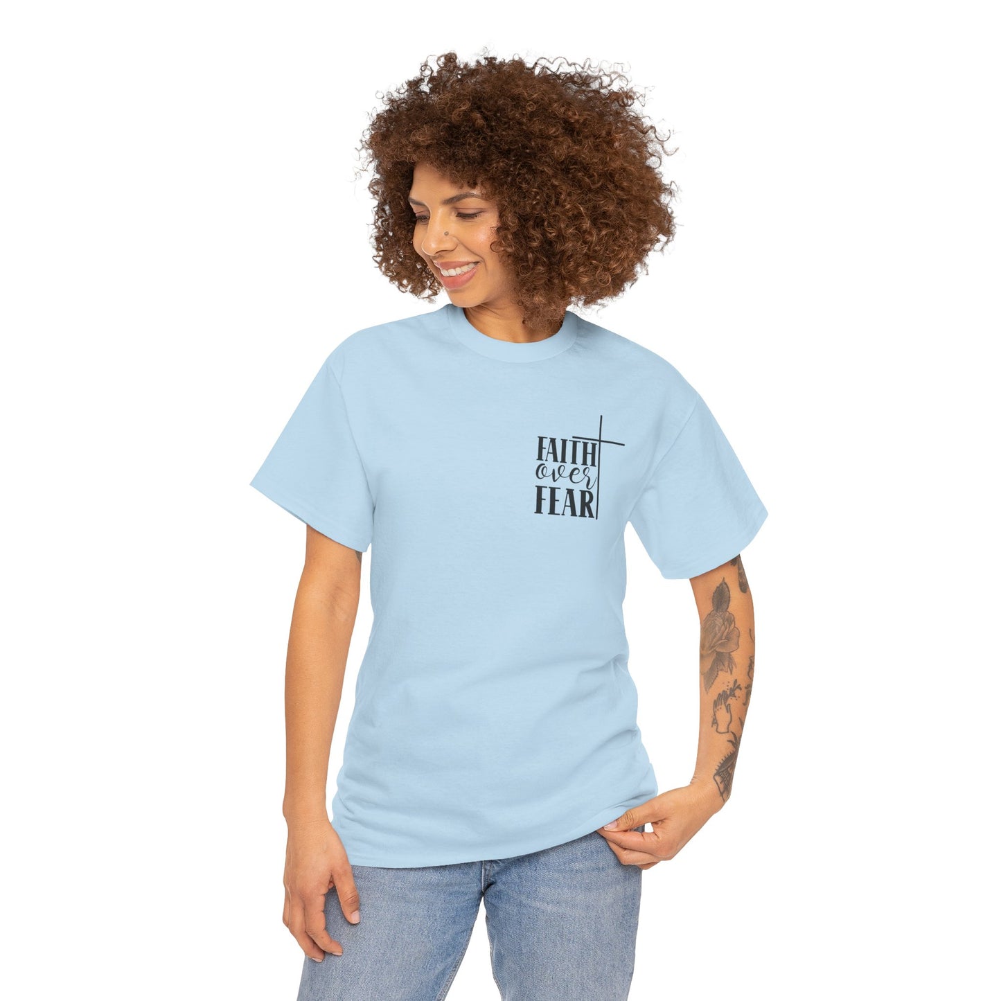 Faith Over Fear -Unisex Heavy Cotton Tee