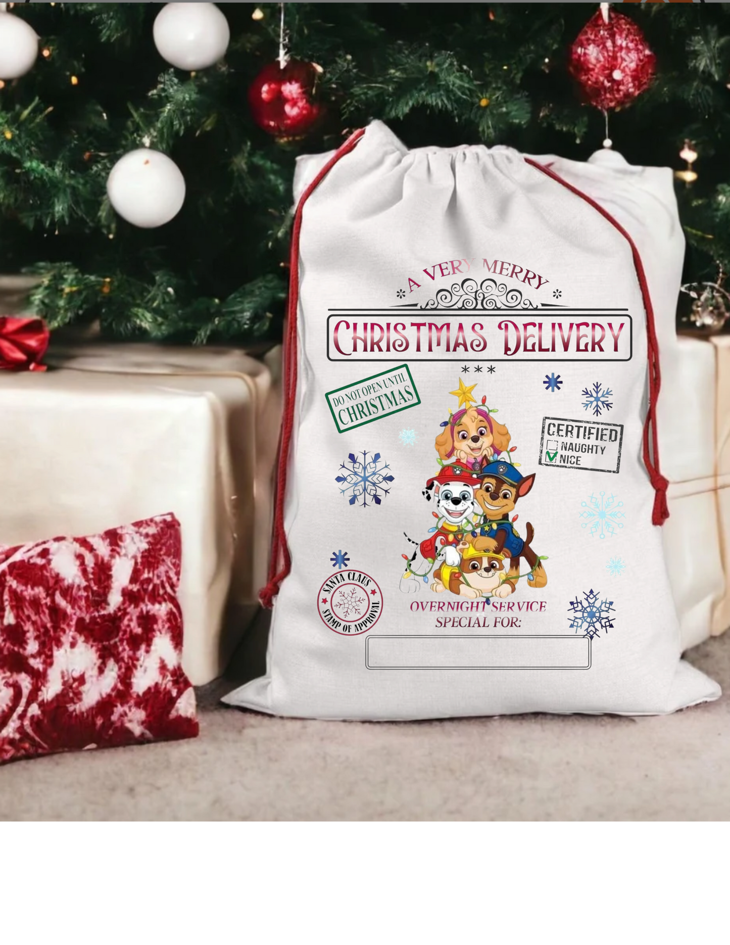 Christmas Character Customized Santa Sack