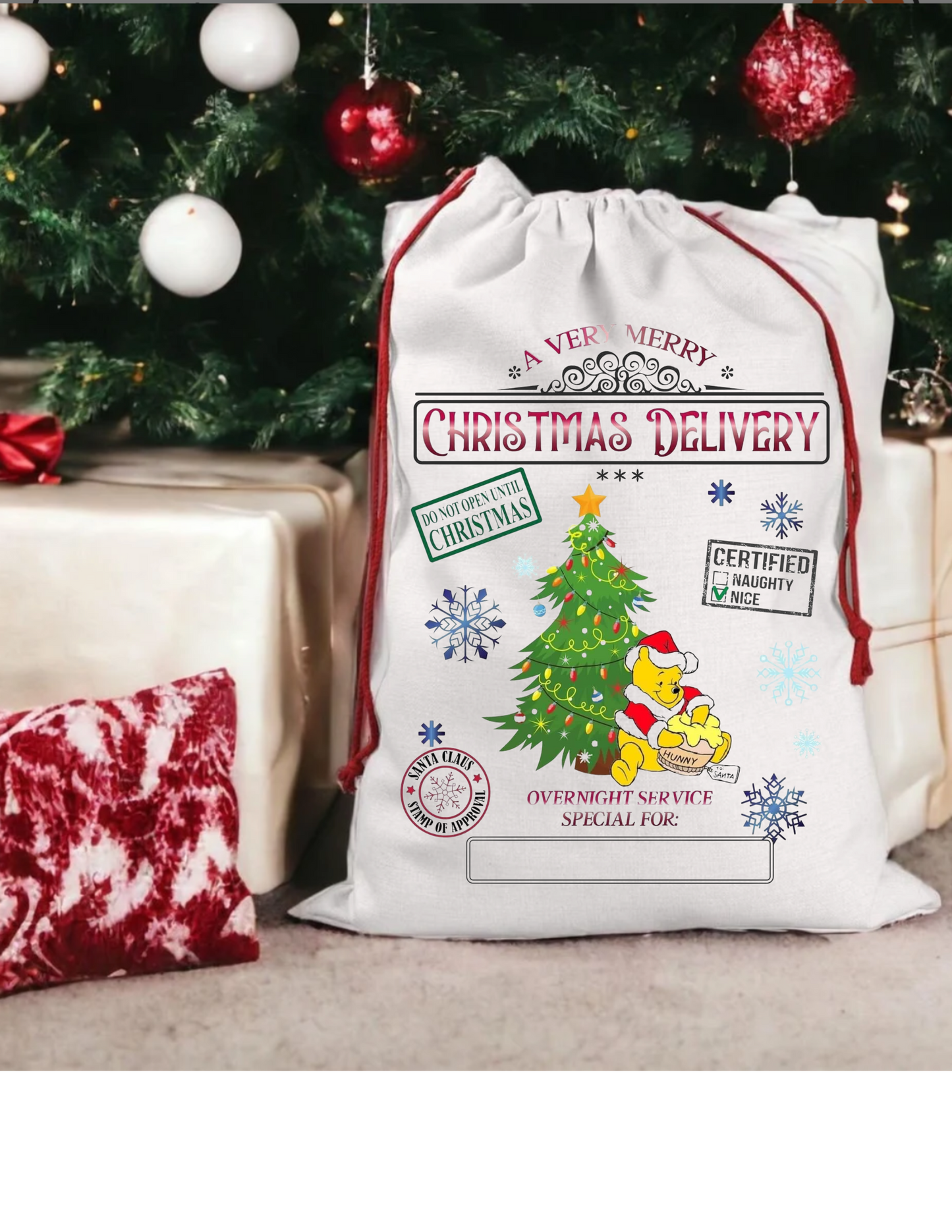 Christmas Character Customized Santa Sack