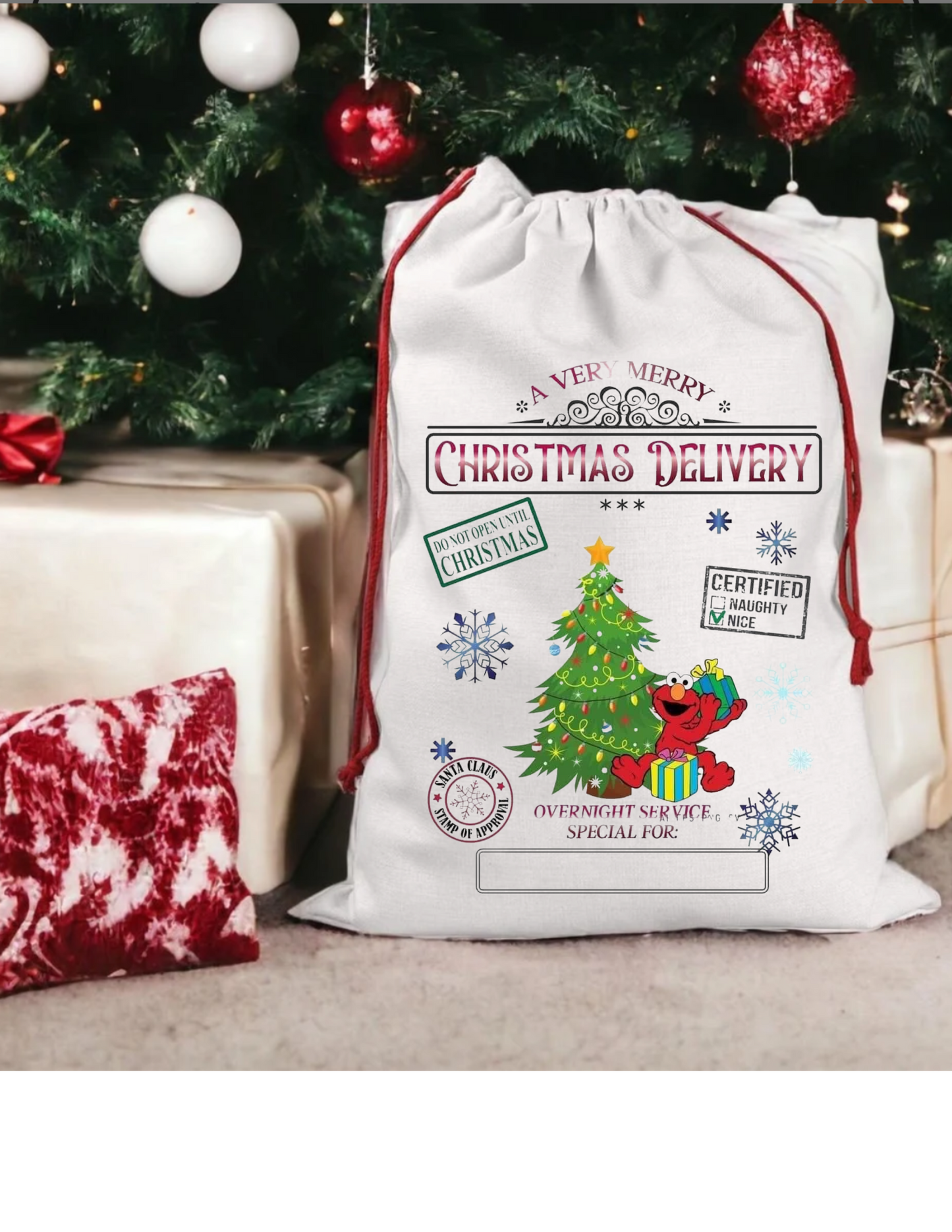 Christmas Character Customized Santa Sack