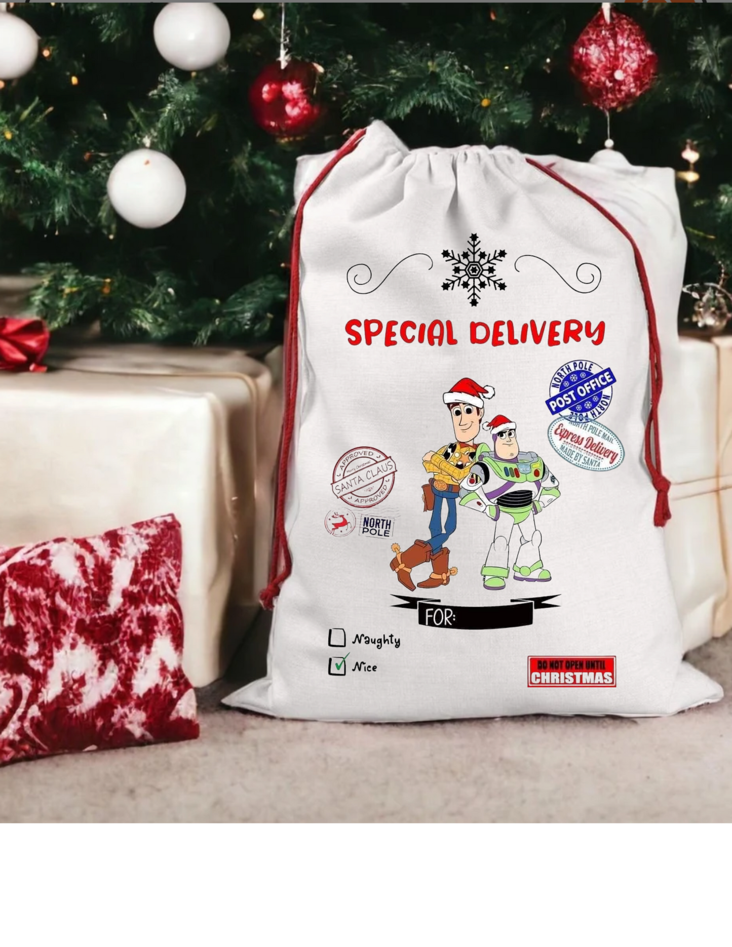 Christmas Character Customized Santa Sack